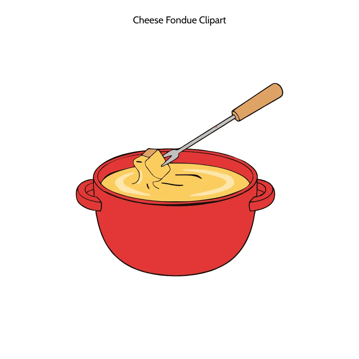 Free Cheese Fondue Vector Clipart (PNG, SVG) to Edit Online