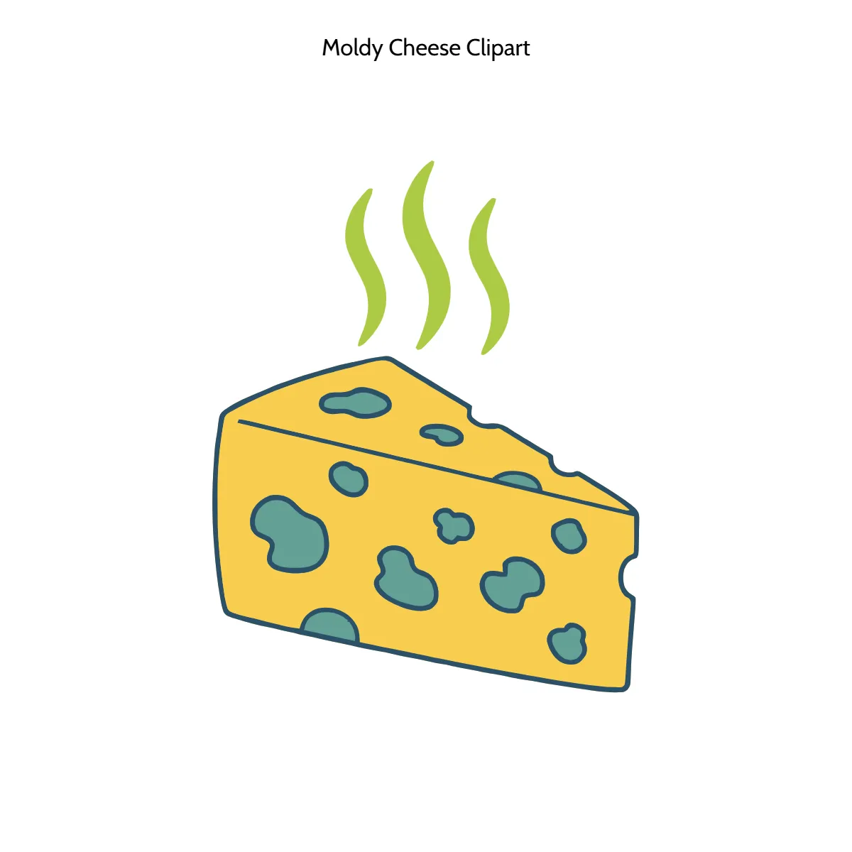 Free Moldy Cheese Vector Clipart (PNG, SVG) to Edit Online