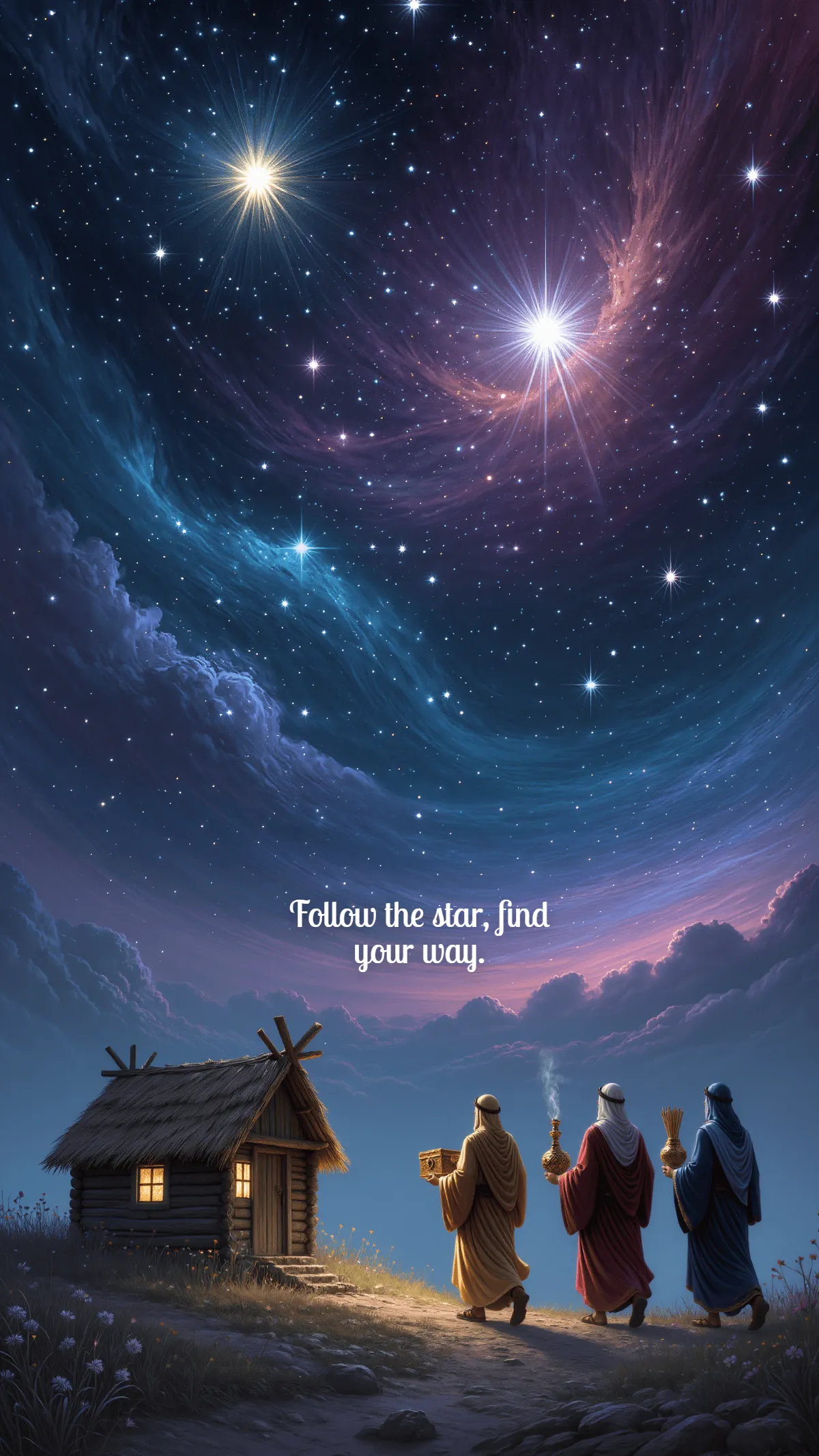 Free Epiphany Star Wallpaper Template to Edit Online