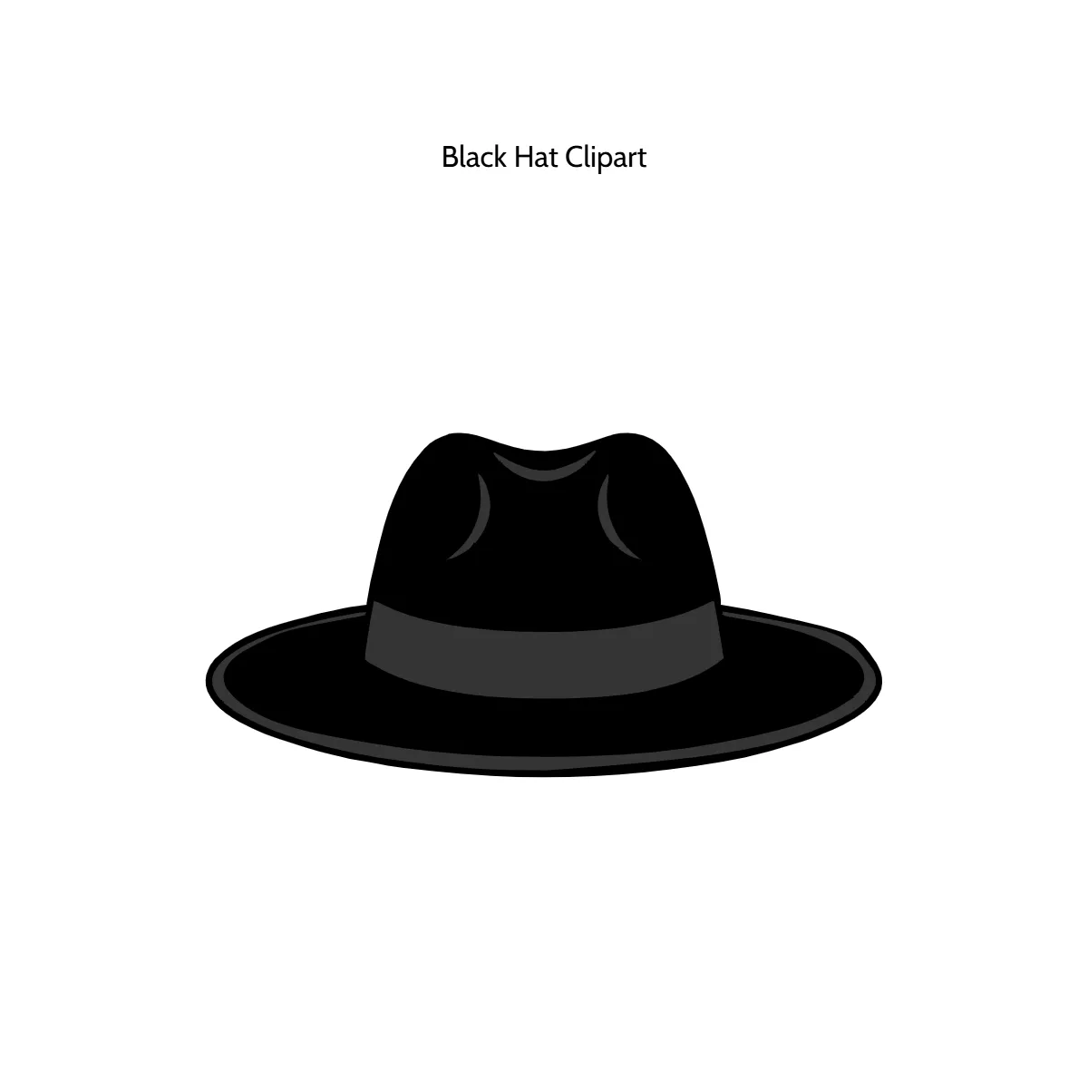 Free Black Hat Vector Clipart (PNG, SVG) to Edit Online