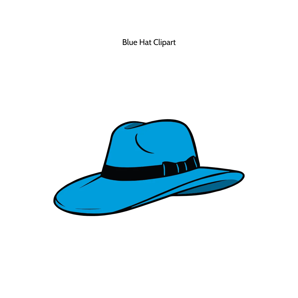Free Blue Hat Vector Clipart (PNG, SVG) to Edit Online