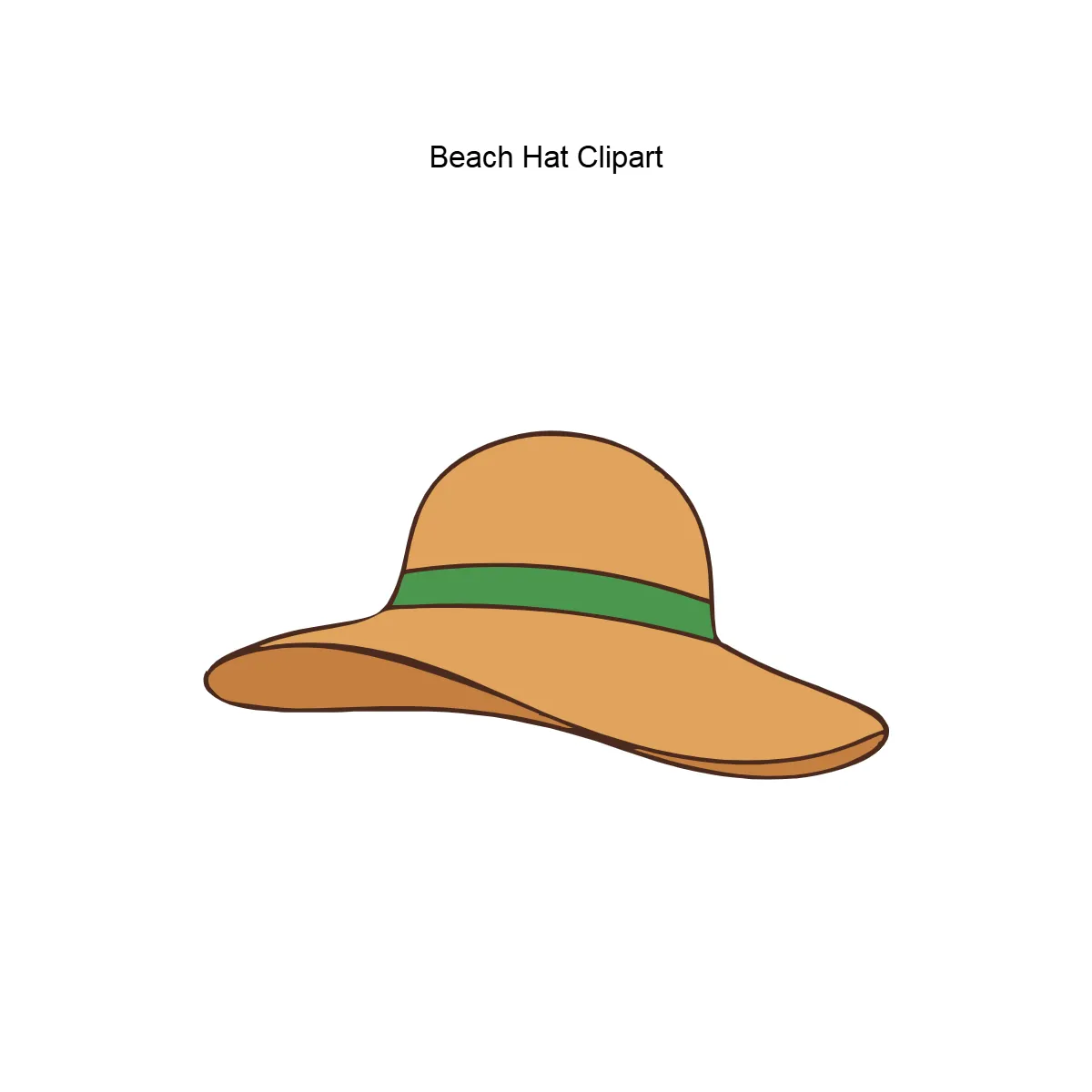 Free Beach Hat Vector Clipart (PNG, SVG) to Edit Online