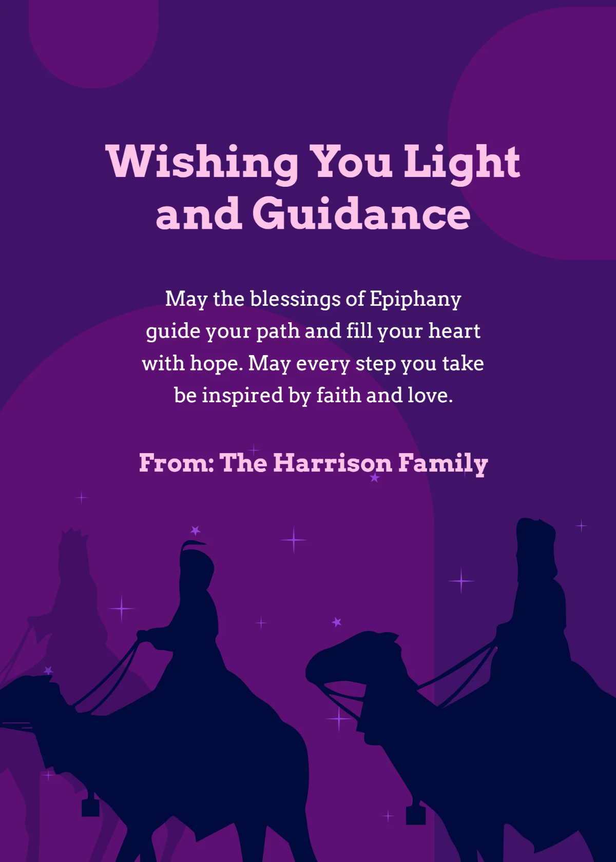 Free Epiphany Guidance Wishes Template to Edit Online