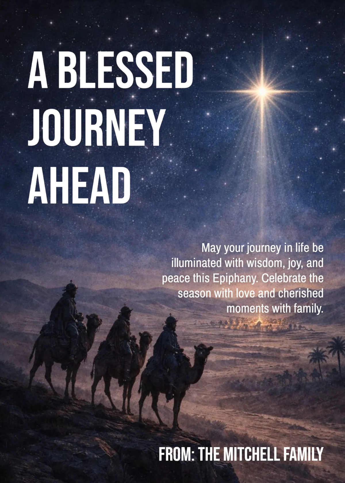 Free Epiphany Journey Wishes Template to Edit Online