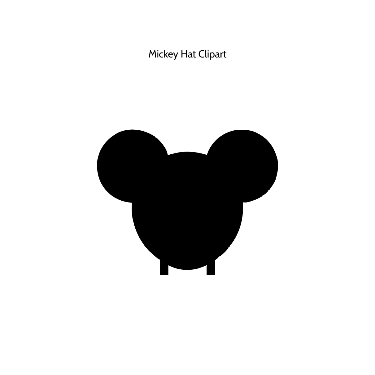Free Mickey Hat Vector Clipart (PNG, SVG) to Edit Online