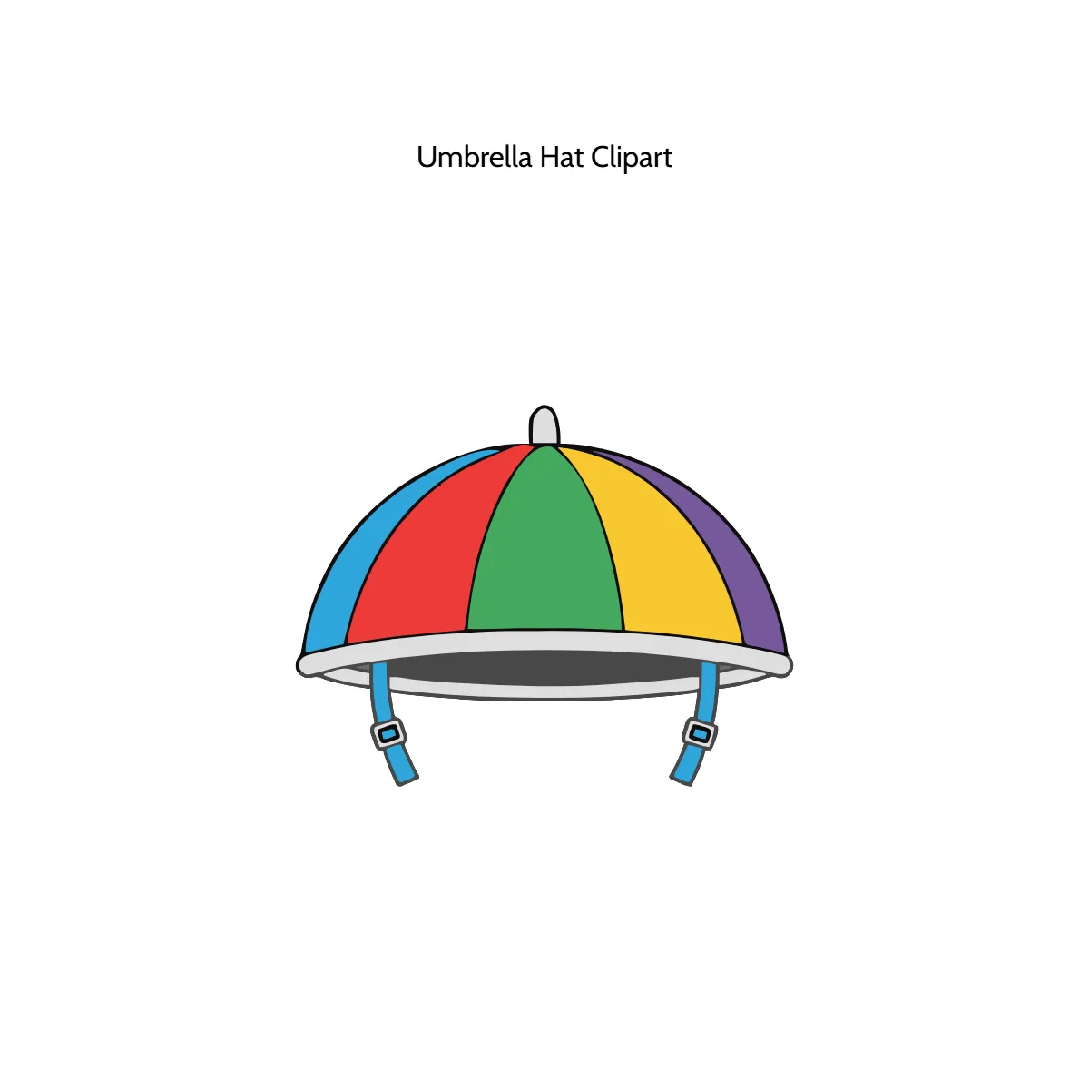 Free Umbrella Hat Vector Clipart (PNG, SVG) to Edit Online