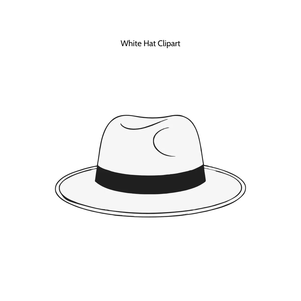 Free White Hat Vector Clipart (PNG, SVG) to Edit Online