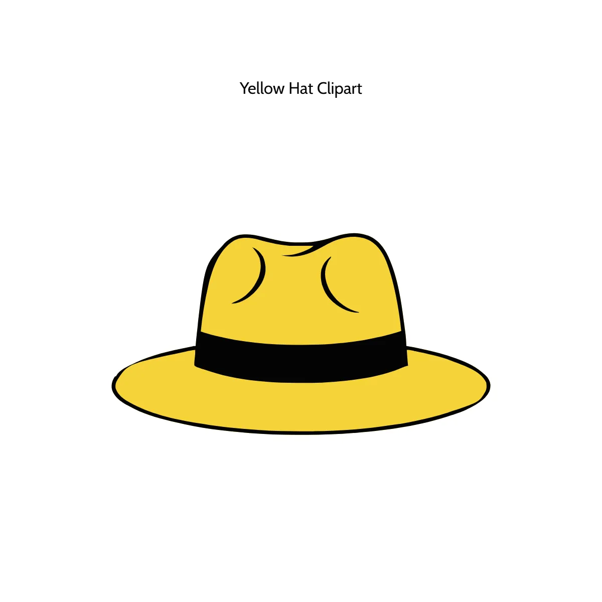 Free Yellow Hat Vector Clipart (PNG, SVG) to Edit Online