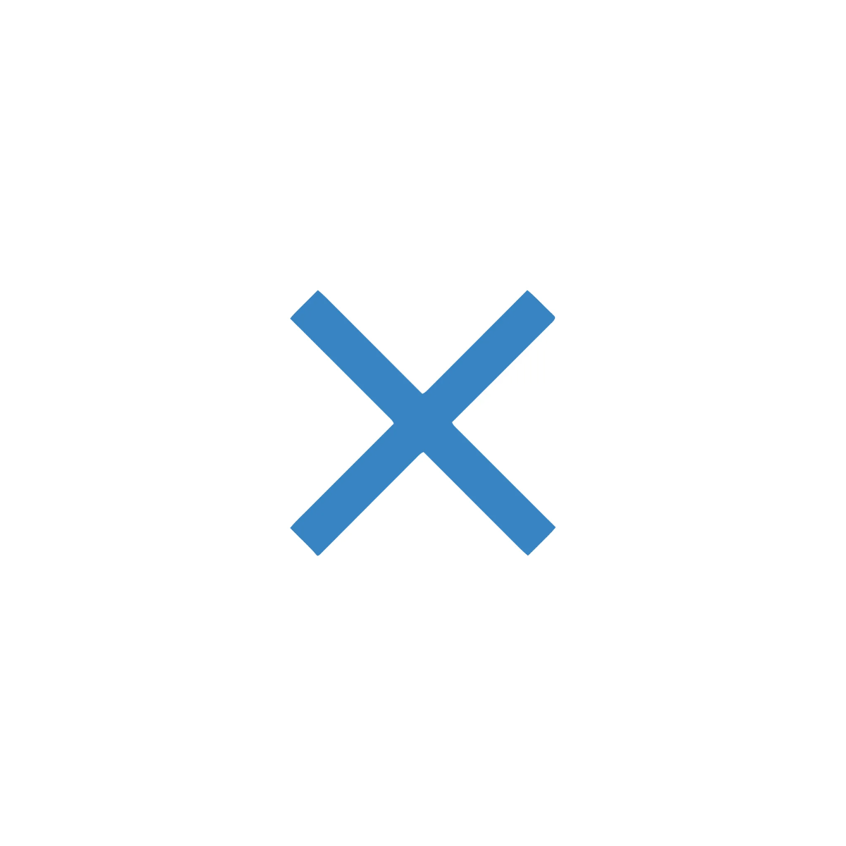 Free Cross / X Symbol Template to Edit Online
