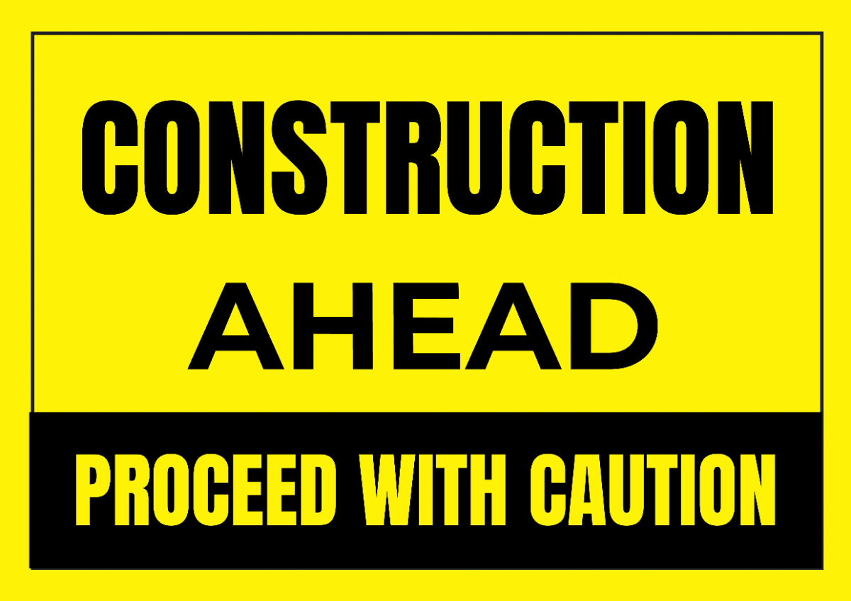 Free Construction Digital Sign Template to Edit Online