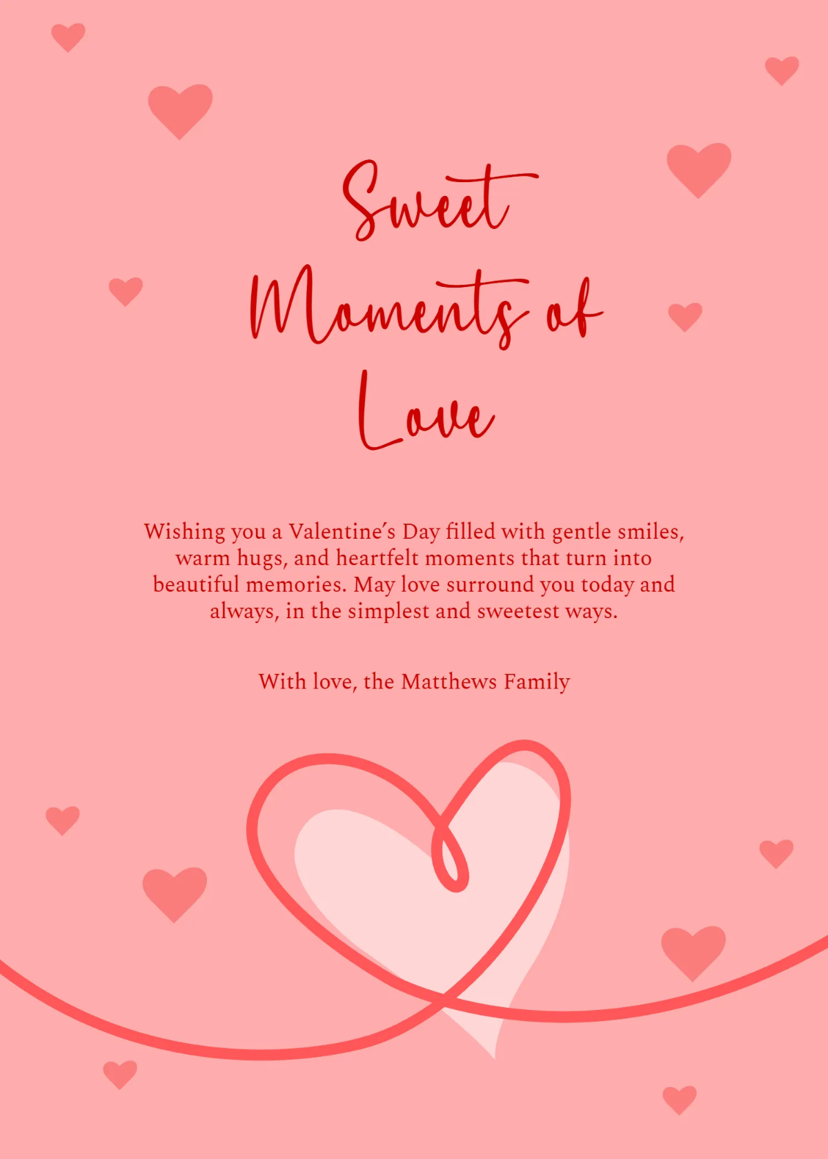 Free Valentines Day Sweet Wishes Template to Edit Online Free Valentines Day Sweet Wishes Template to Edit Online