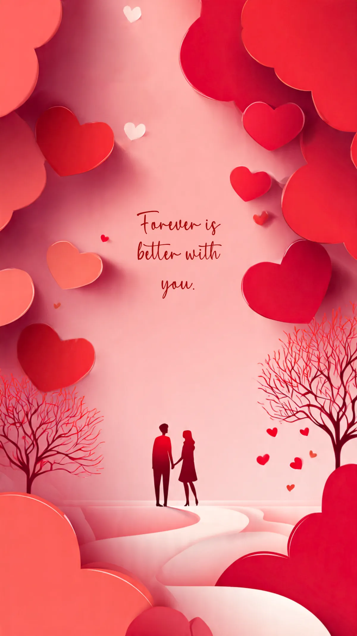 Free Aesthetic Valentines Day Wallpaper Template to Edit Online