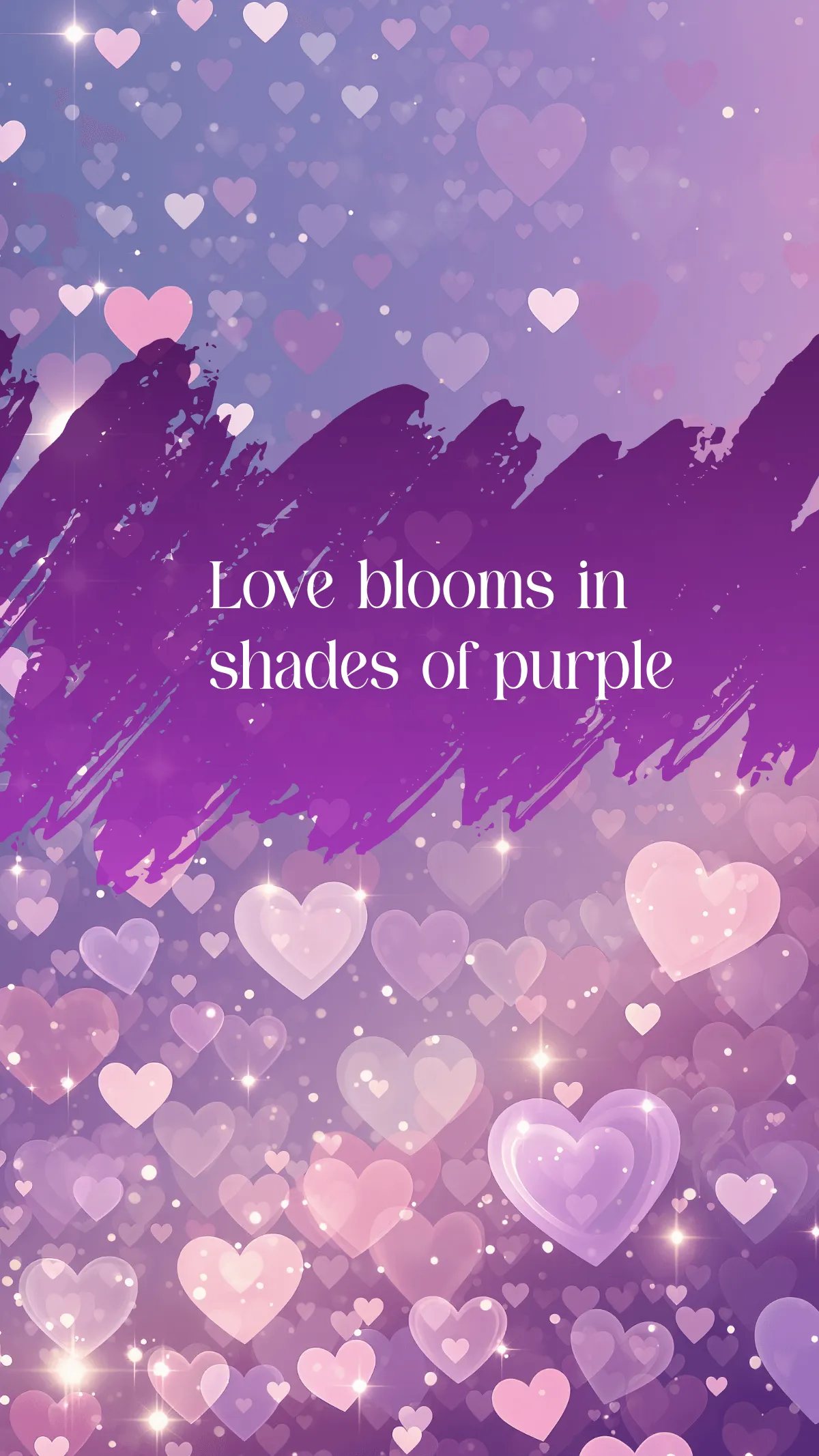 Free Purple Valentines Day Wallpaper Template to Edit Online