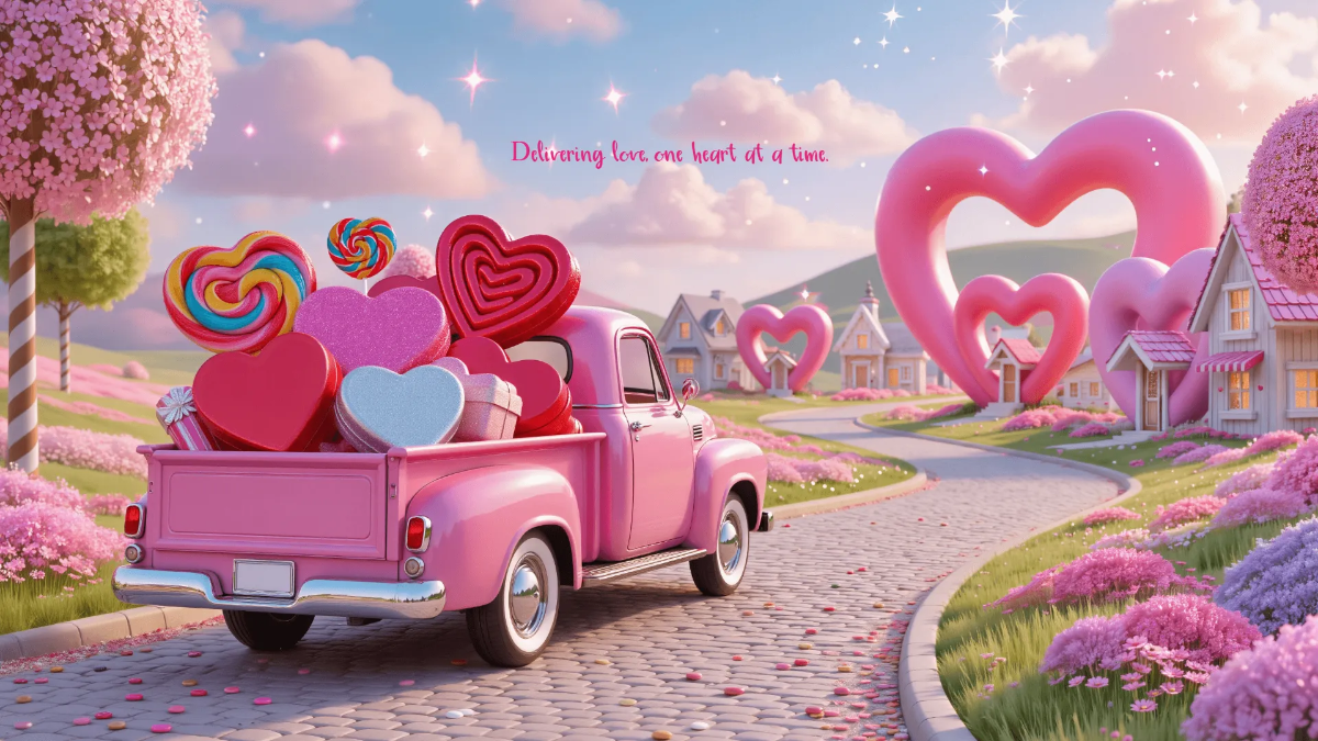 Free Valentines Day Truck Background Template to Edit Online Free Valentines Day Truck Background Template to Edit Online