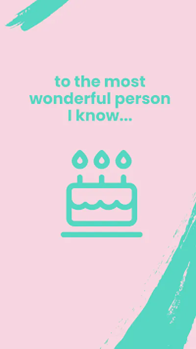 Free Birthday Whatsapp Story Template to Edit Online