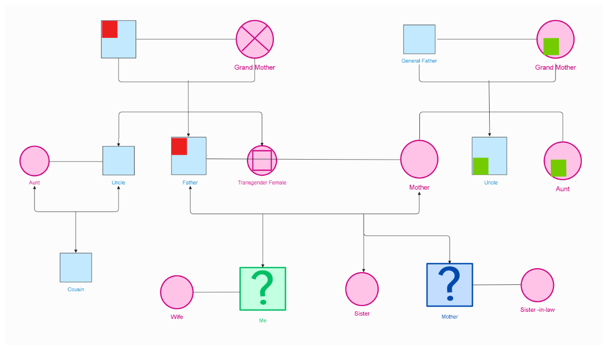 Free Genetic Disorder Genogram to Edit Online