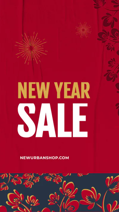 Free New Year Whatsapp Story Template to Edit Online