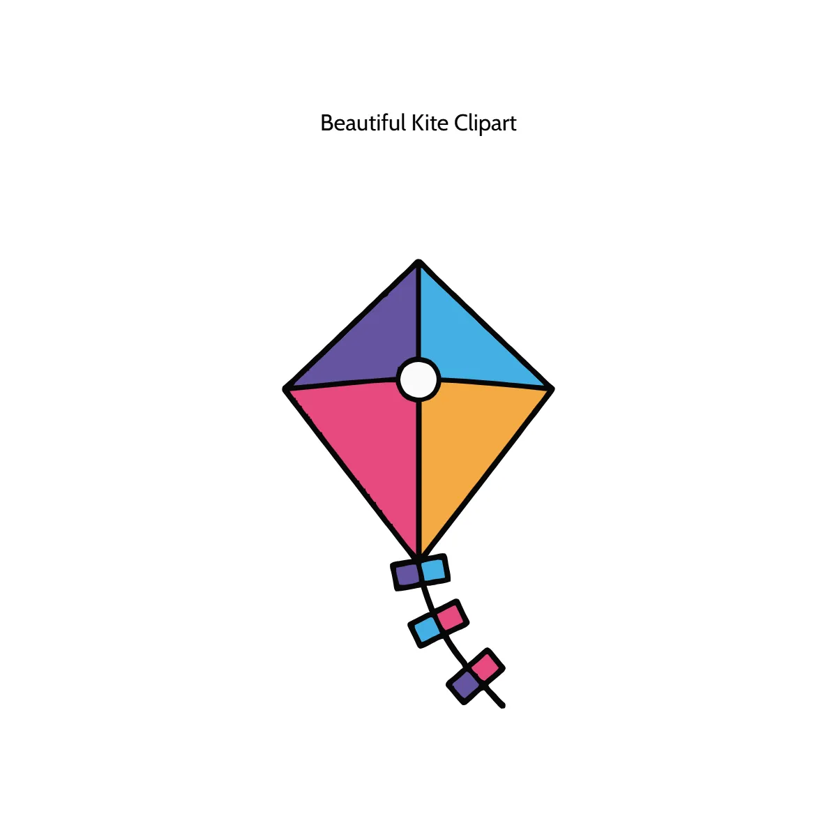 Free Beautiful Kite Vector Clipart (PNG, SVG) to Edit Online