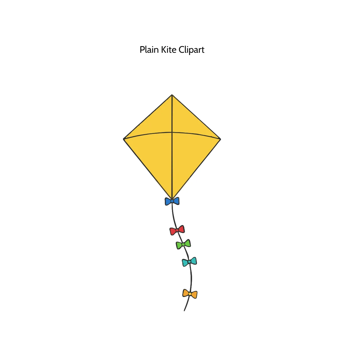 Free Plain Kite Vector Clipart (PNG, SVG) to Edit Online