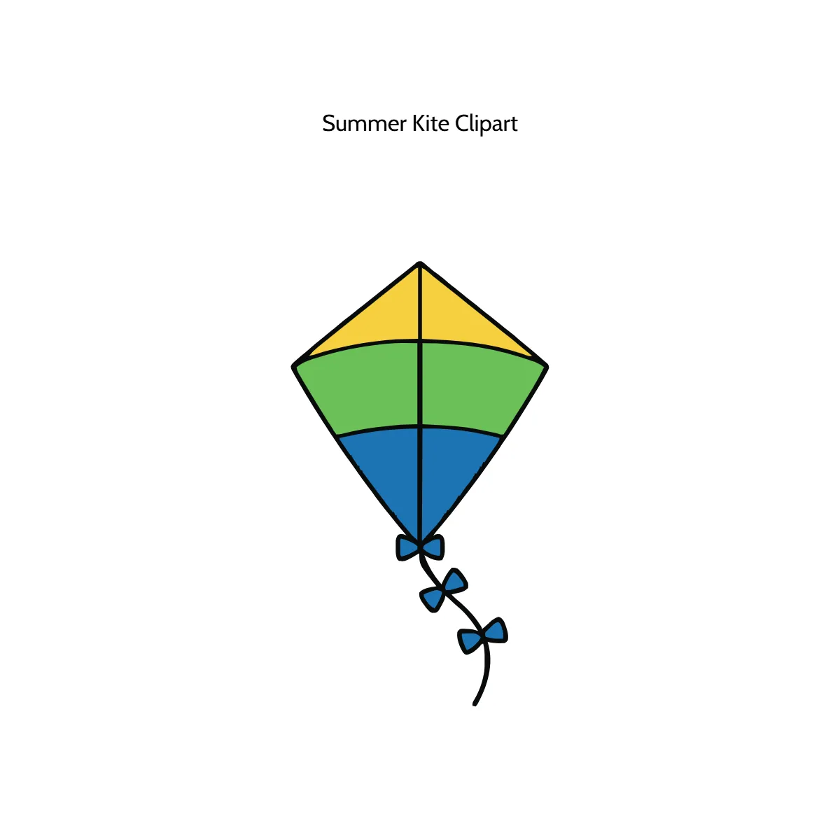 Free Summer Kite Vector Clipart (PNG, SVG) to Edit Online