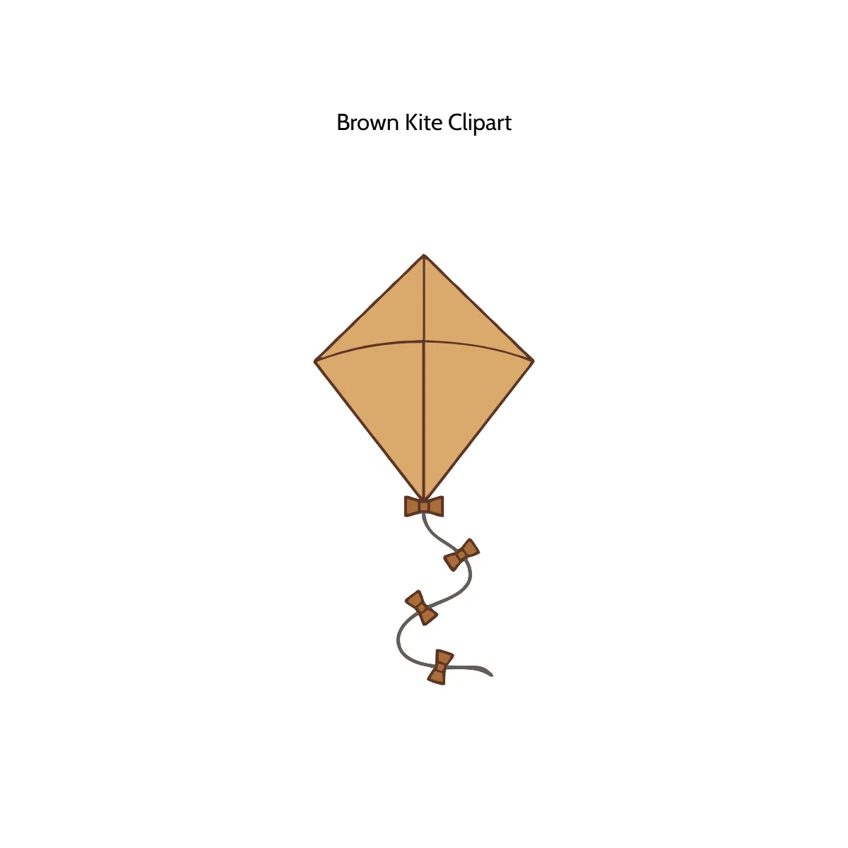 Free Brown Kite Vector Clipart (PNG, SVG) to Edit Online
