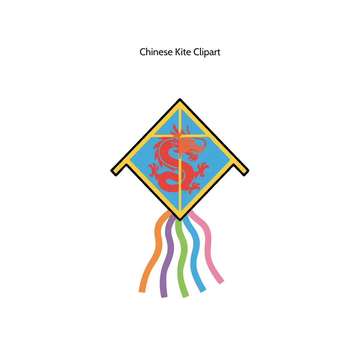 Free Chinese Kite Vector Clipart (PNG, SVG) to Edit Online