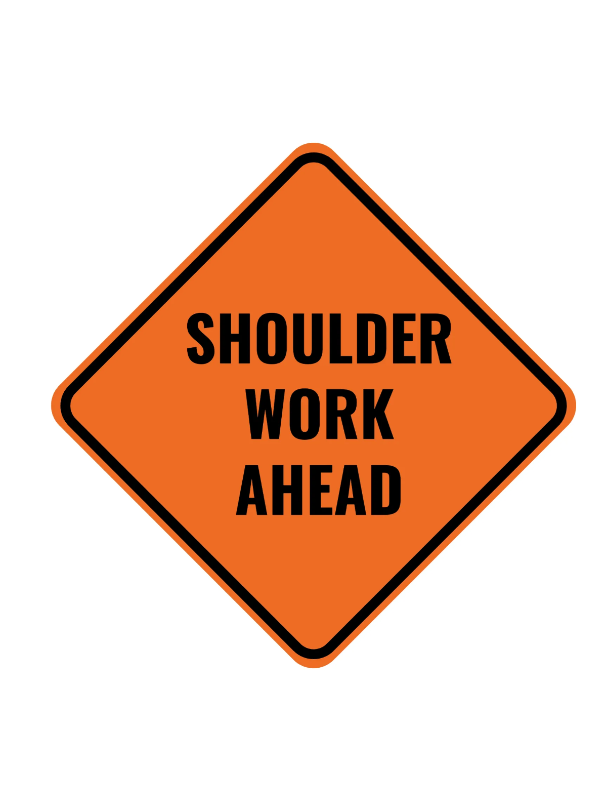 Free Shoulder Work Ahead Construction Sign Template to Edit Online Free Shoulder Work Ahead Construction Sign Template to Edit Online
