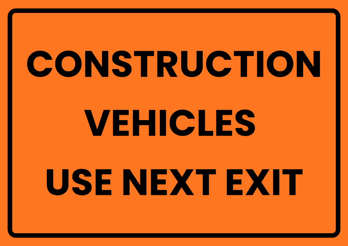 Free Use Next Exit Construction Sign Template to Edit Online Free Use Next Exit Construction Sign Template to Edit Online