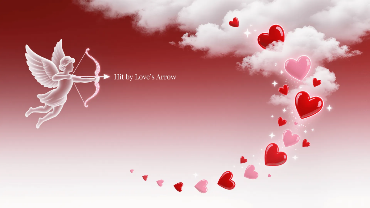 Free Cupid Valentines Day Background Template to Edit Online
