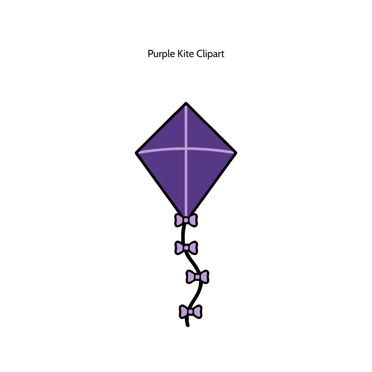 Free Purple Kite Vector Clipart (PNG, SVG) to Edit Online