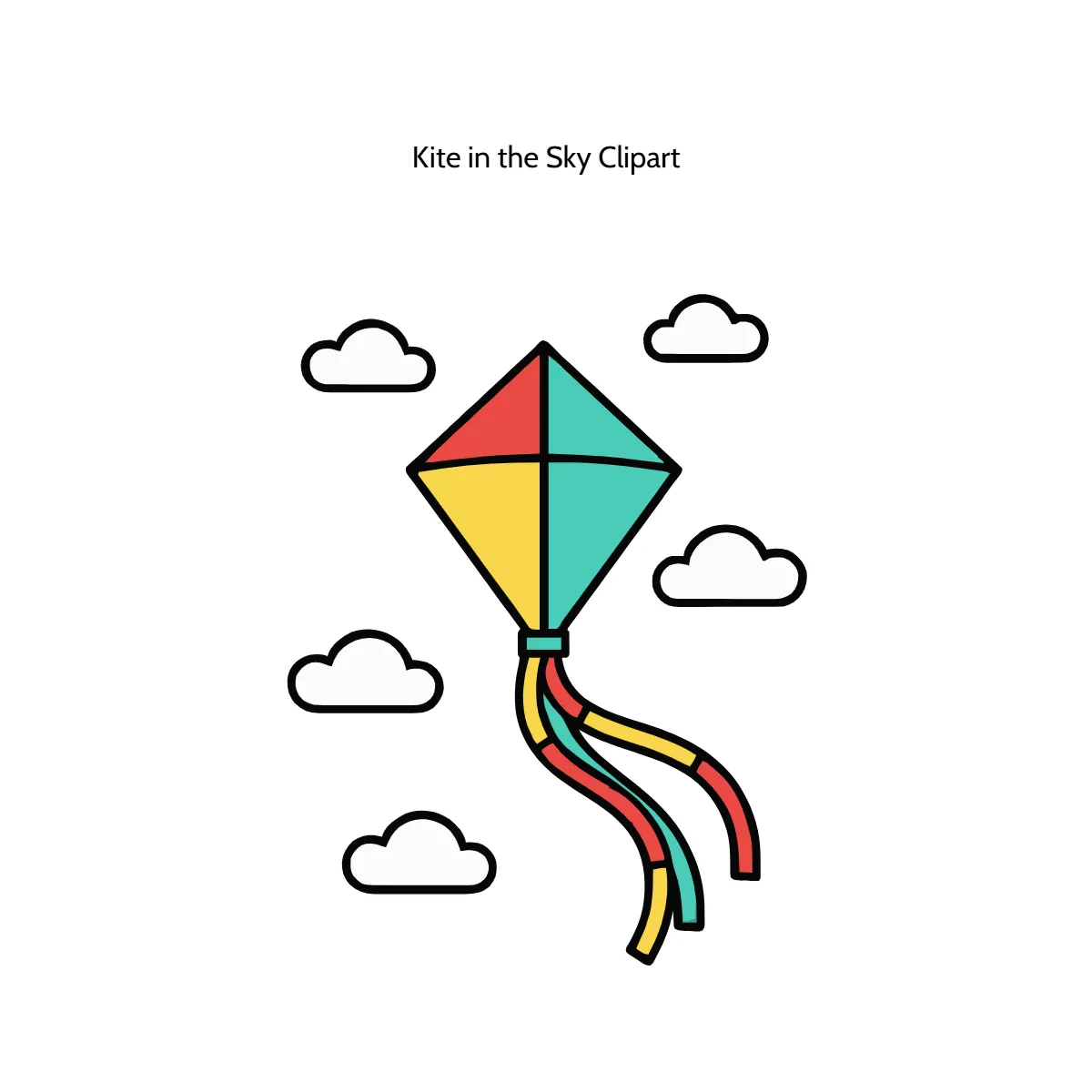 Free Kite in the Sky Vector Clipart (PNG, SVG) to Edit Online