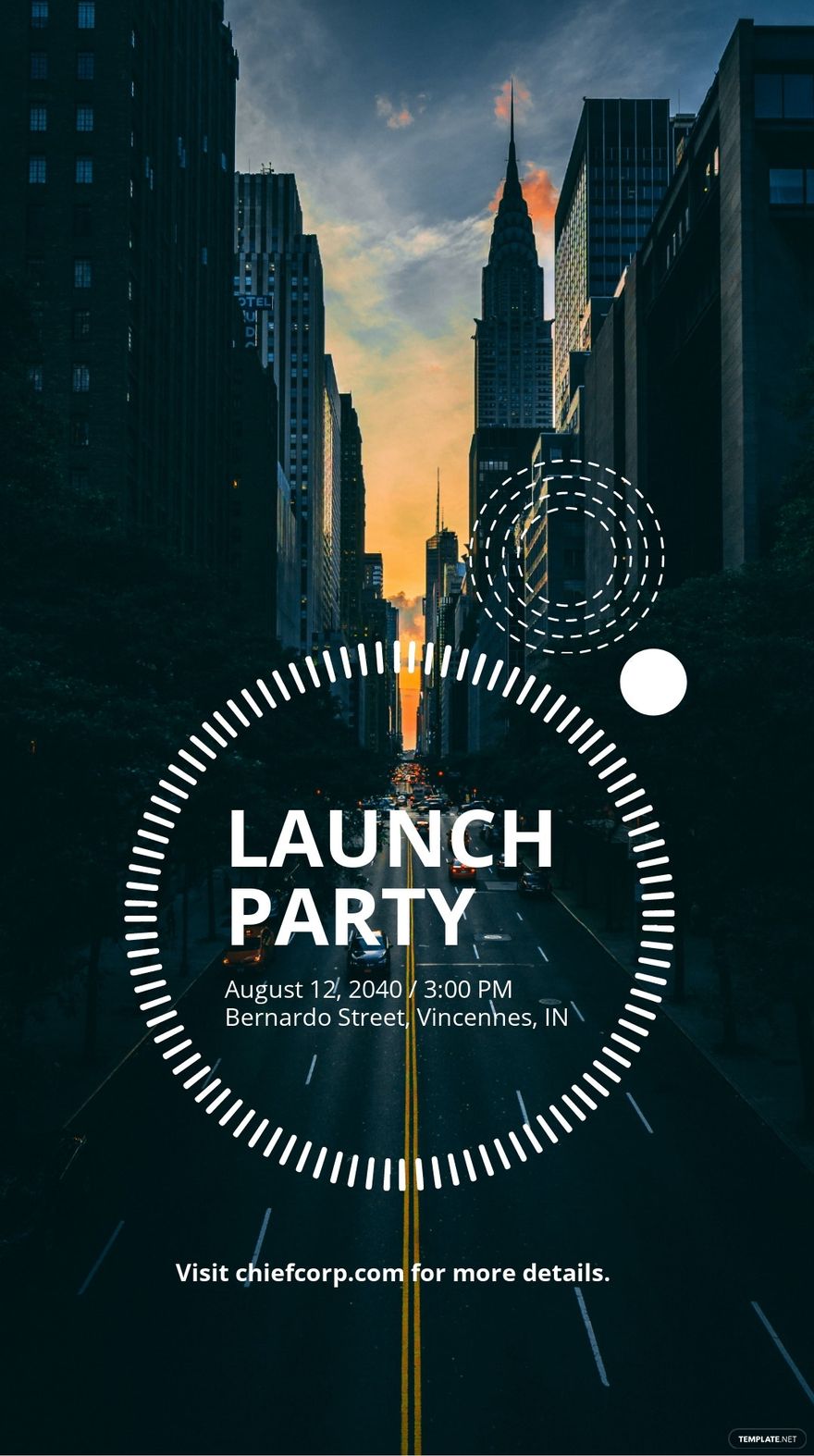 Free Launch Party Whatsapp Post Template