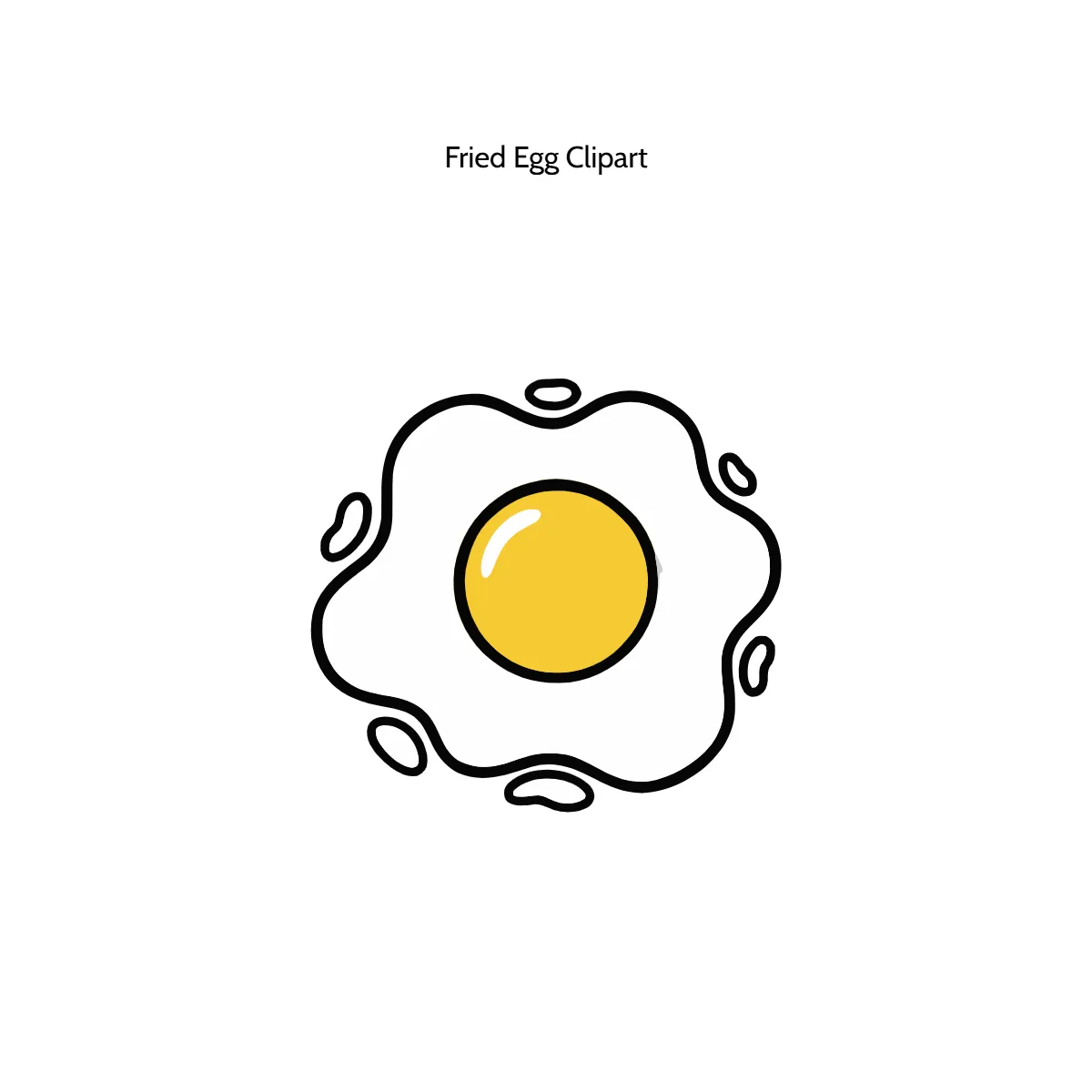 Free Fried Egg Vector Clipart (PNG, SVG) to Edit Online
