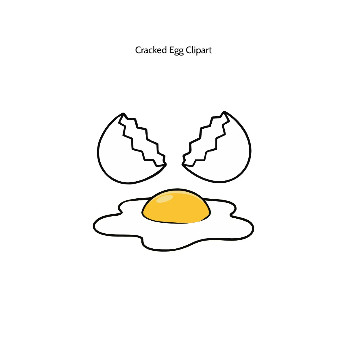 Free Cracked Egg Vector Clipart (PNG, SVG) to Edit Online