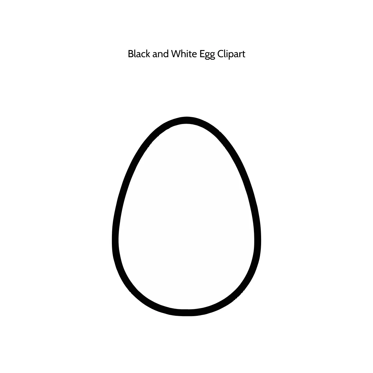 Free Black and White Egg Clipart Template to Edit Online
