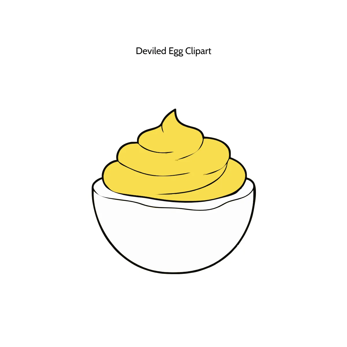 Free Deviled Egg Vector Clipart (PNG, SVG) to Edit Online