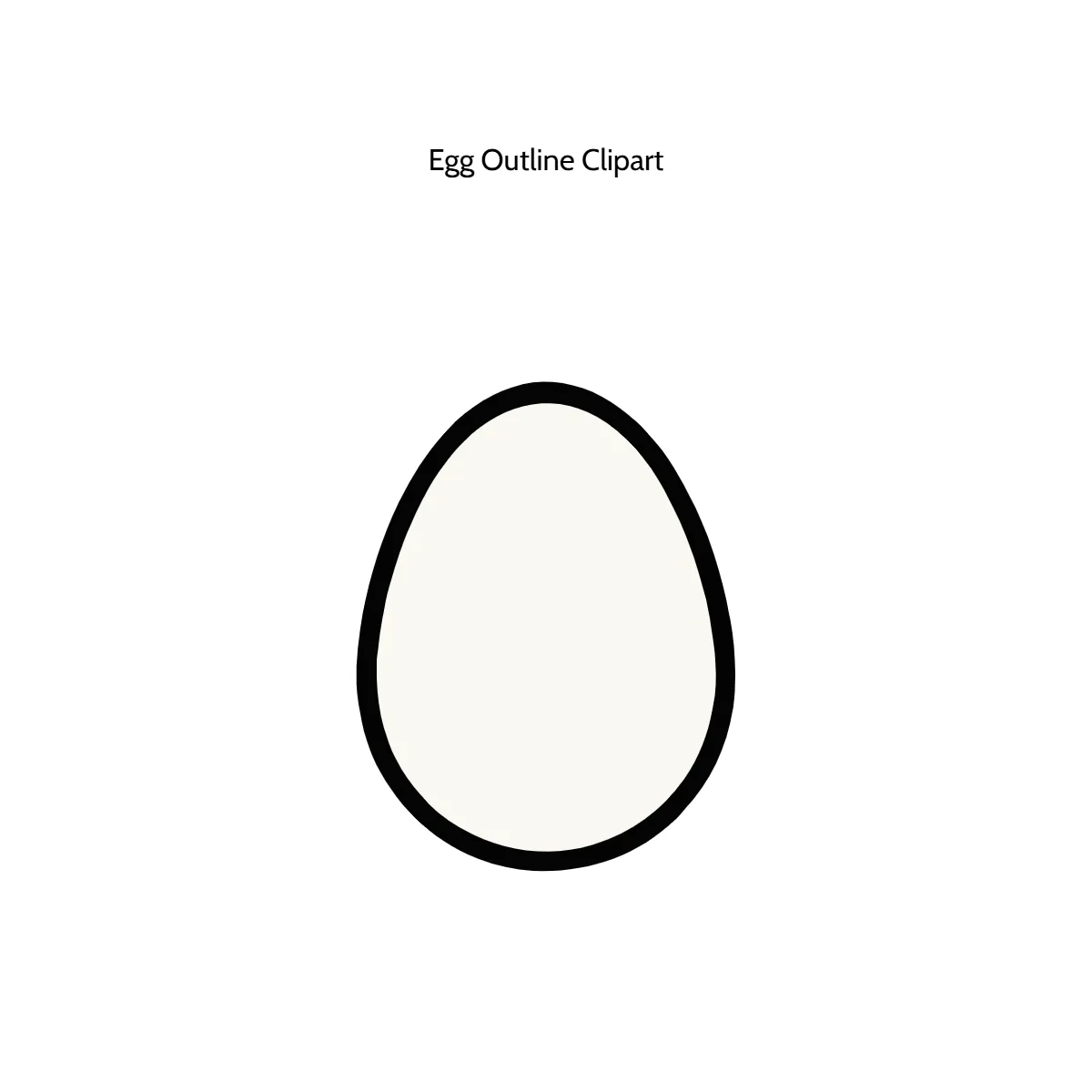 Free Egg Outline Vector Clipart (PNG, SVG) to Edit Online
