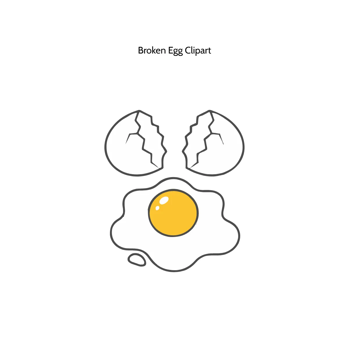 Free Broken Egg Vector Clipart (PNG, SVG) to Edit Online