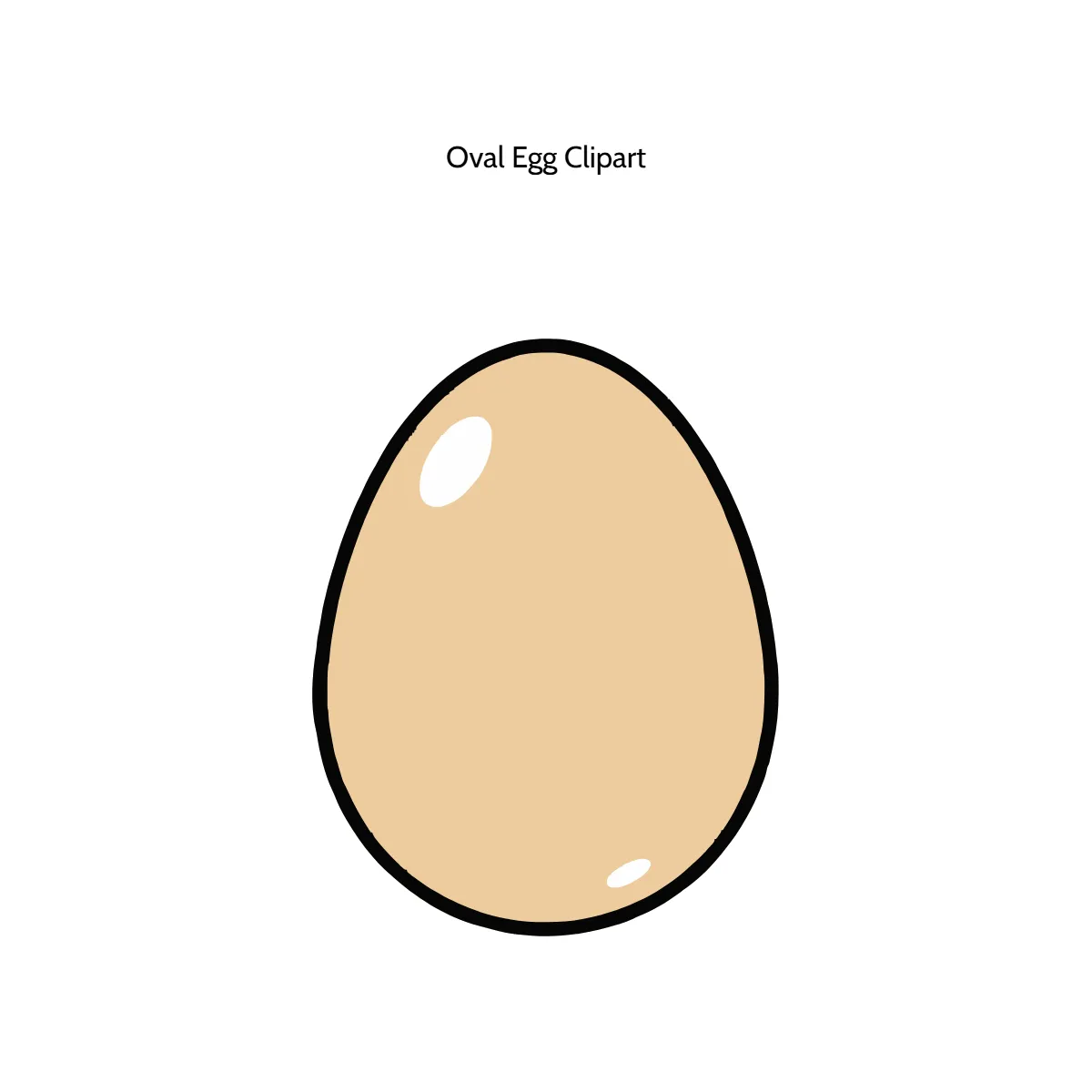 Free Oval Egg Vector Clipart (PNG, SVG) to Edit Online