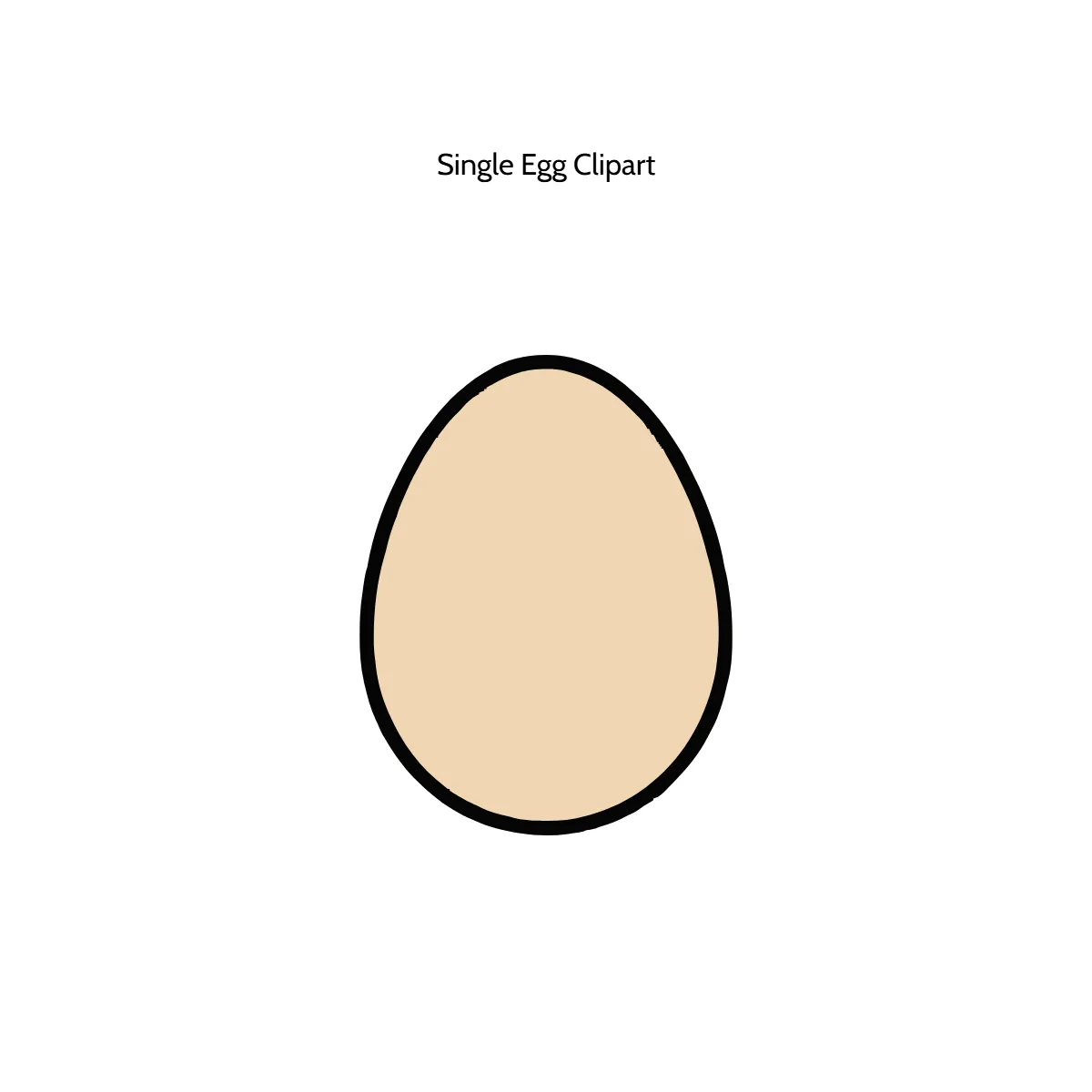 Free Single Egg Vector Clipart (PNG, SVG) to Edit Online