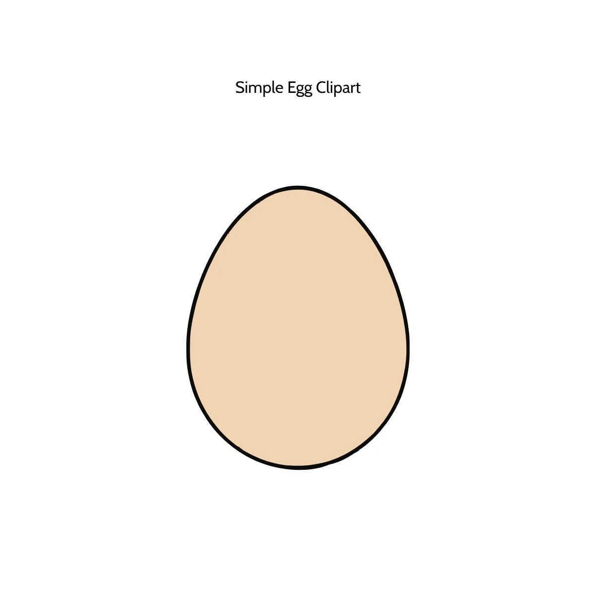 Free Simple Egg Vector Clipart (PNG, SVG) to Edit Online