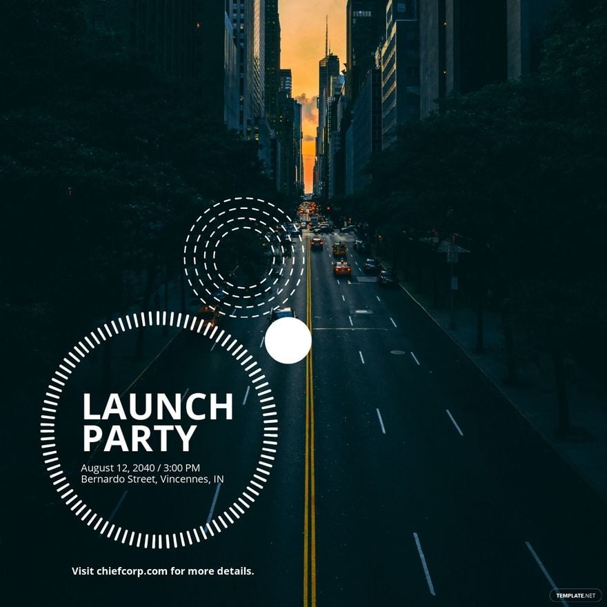 Launch Party Linkedin Post Template