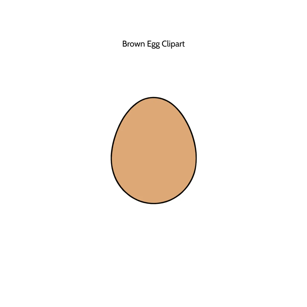 Free Brown Egg Vector Clipart (PNG, SVG) to Edit Online