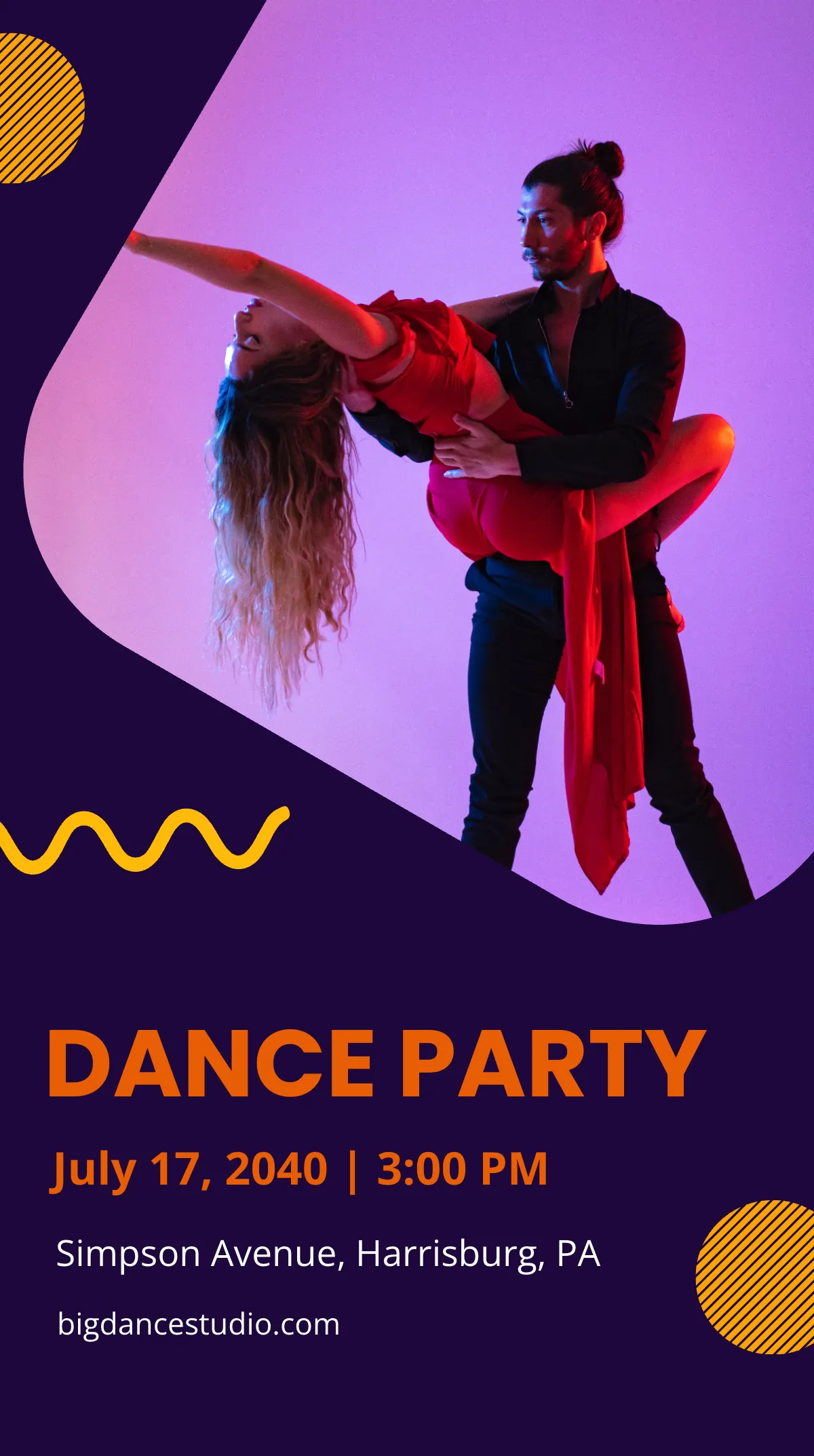 Free Dance Party Instagram Story Template to Edit Online