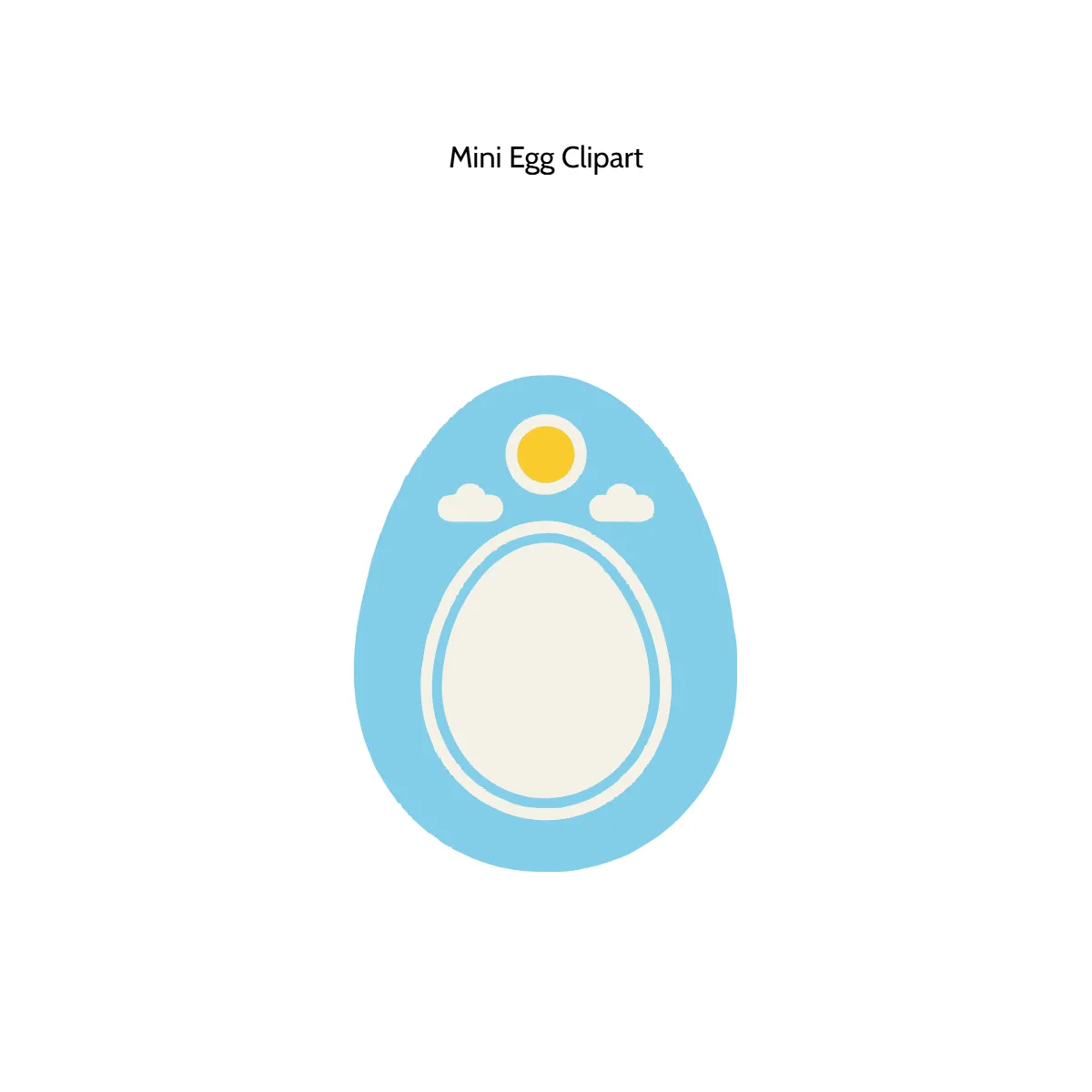 Free Mini Egg Clipart Template to Edit Online