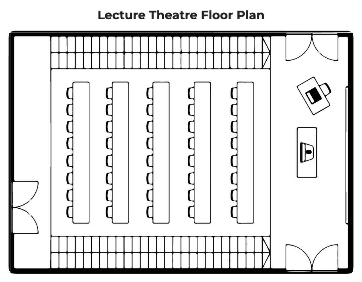 Free Lecture Theatre Floor Plan Template to Edit Online