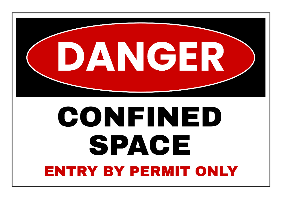 Free Construction Confined Space Sign Template to Edit Online