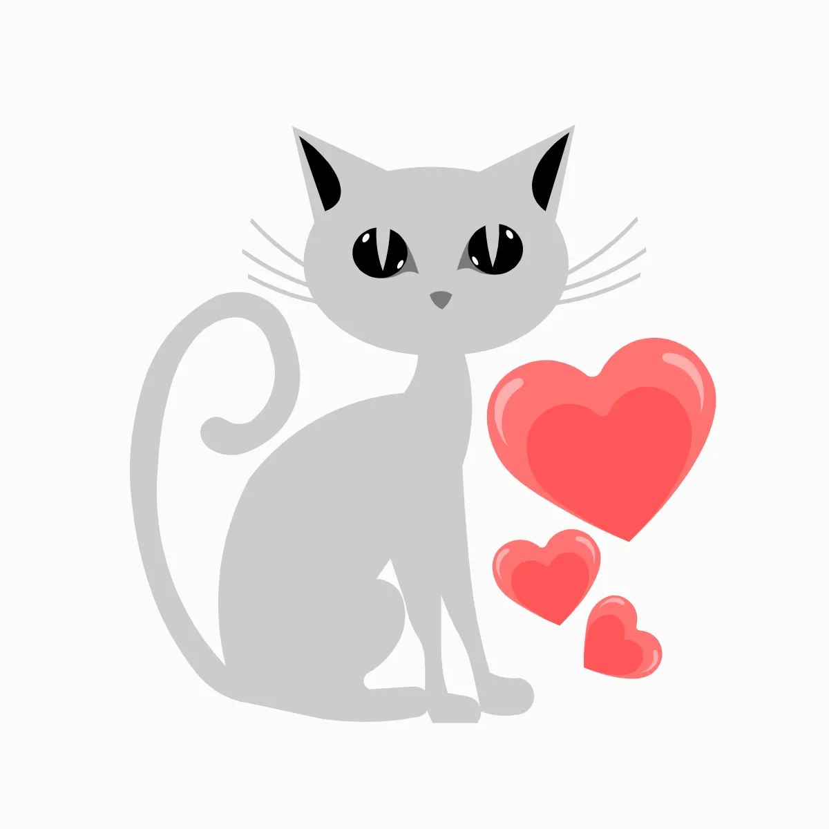 Free Valentines Day Cats Clip Art Templates to Edit Online