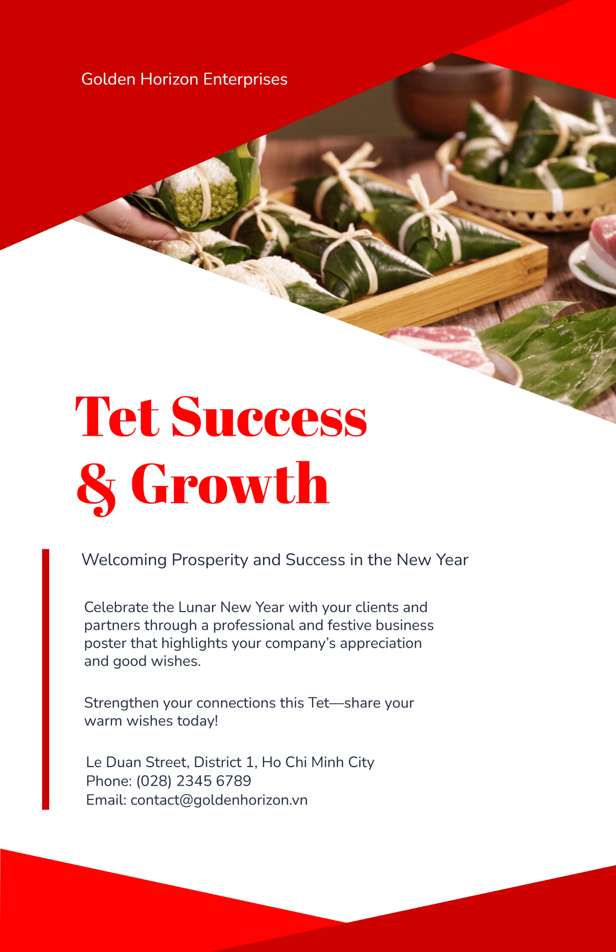 Free Tet Business Poster Template to Edit Online