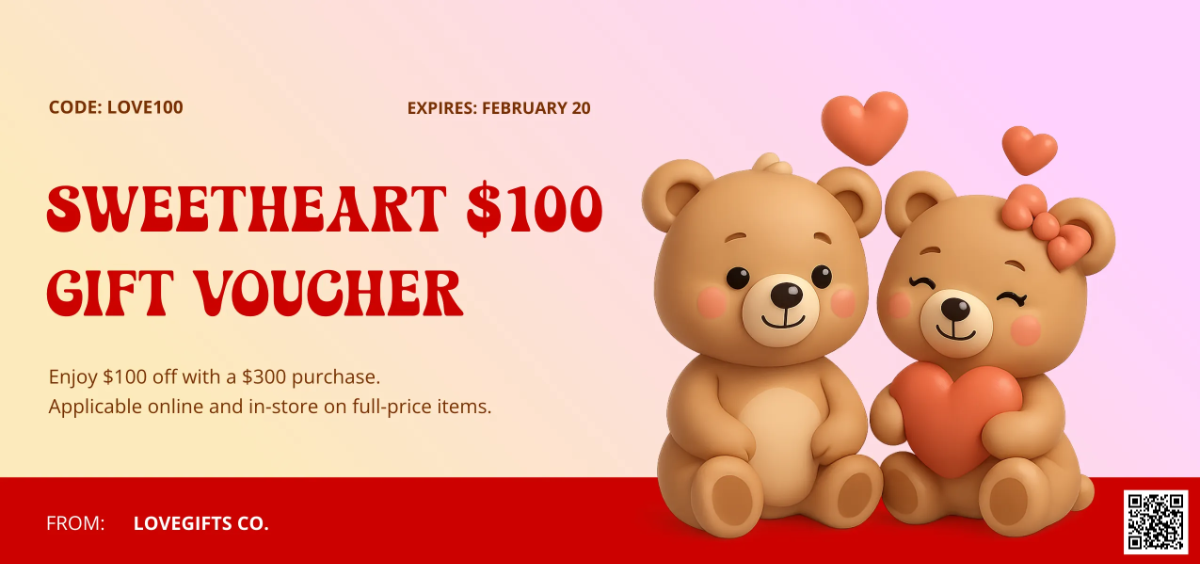 Free Cute Valentines Day Voucher Template to Edit Online